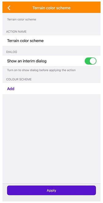 لوحة الألوان