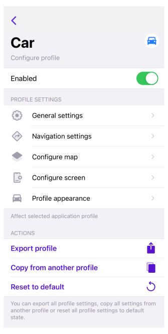 Configure profile iOS
