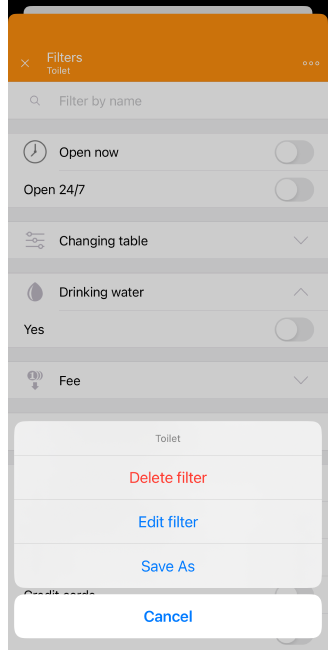 Custom POI delete iOS
