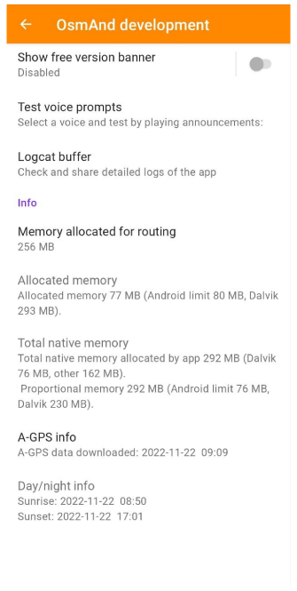 Development Settings 2 Android
