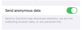 General Settings Collected data ios