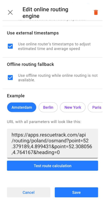 Custom GPX routing Android 1