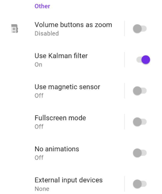 Profiles General Settings Other Android