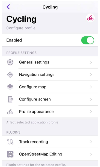 Profiles Settings iOS