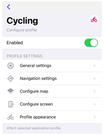 Profiles Settings iOS