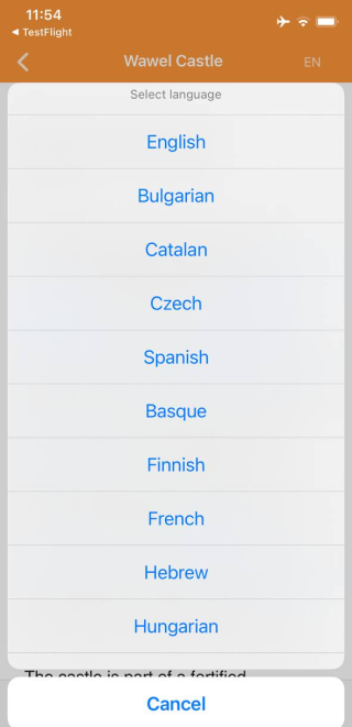 Switching languages for a specific article