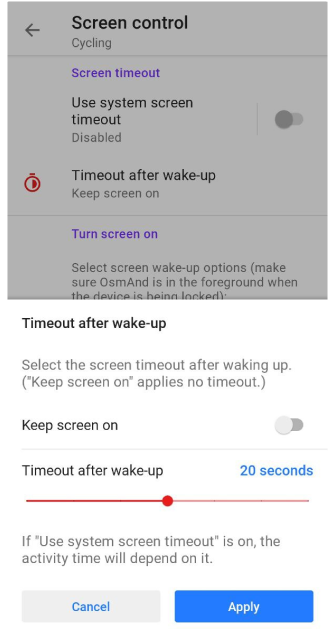 Timeout after wakeup Android