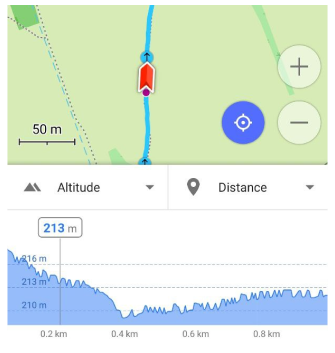 Track menu analyze on map 5 Android