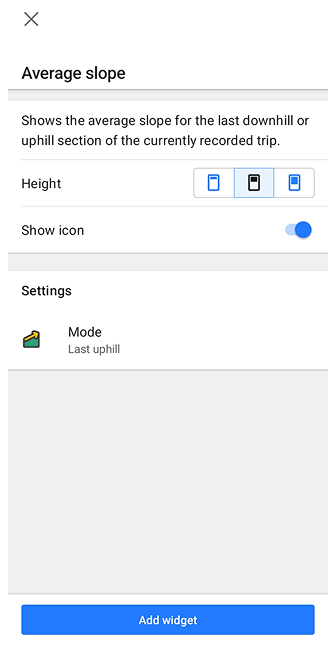 Durchschnittssteigung Android
