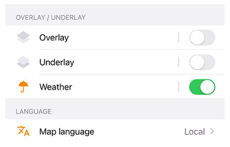 Karte konfigurieren iOS