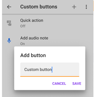 Benutzerdefinierte Schaltfläche Android