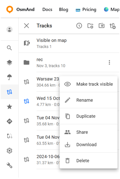Auf der Karte sichtbar