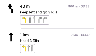 Ruta de navegación Android