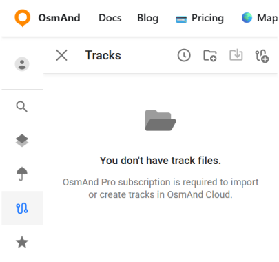 Inicio de sesión en pistas
