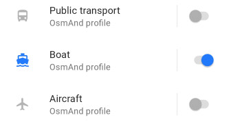 Courbes de niveau de profondeur nautique dans Android