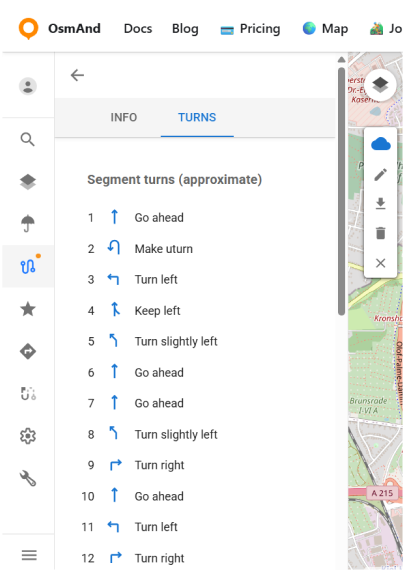 Modification GPX cloud OsmAnd Web