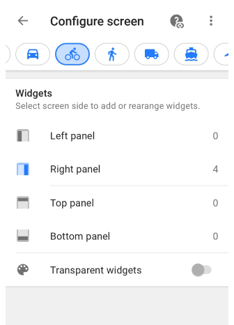 Menu Configurer l&#39;écran