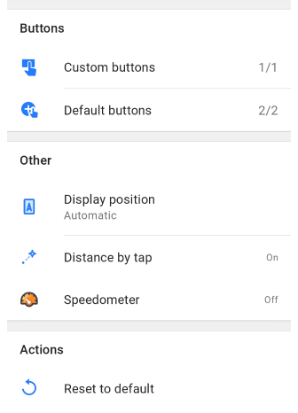 Menu Configurer l&#39;écran
