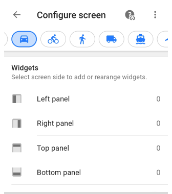 Menu Configurer l&#39;écran