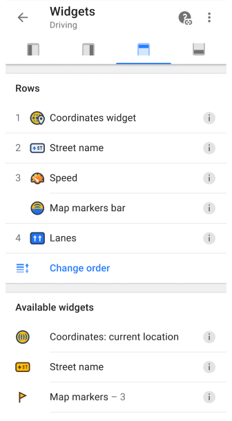 Menu Configurer l&#39;écran