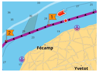 Type de navigation directe vers un point Android