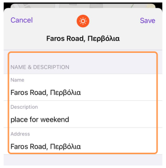 Description de l&#39;ajout de favoris iOS