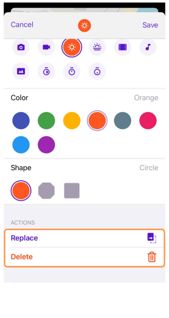 Modifier les favoris iOS