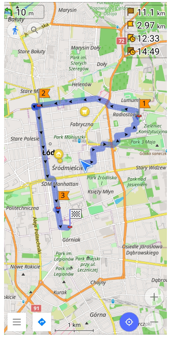 Différence navigation par marqueurs Android