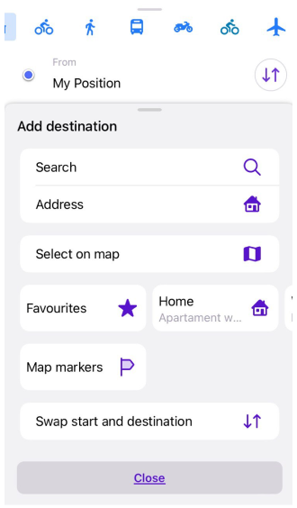 Menu de navigation iOS 2