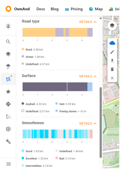 Modifica GPX cloud OsmAnd Web