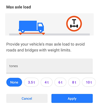 Navigatie-instellingen Android