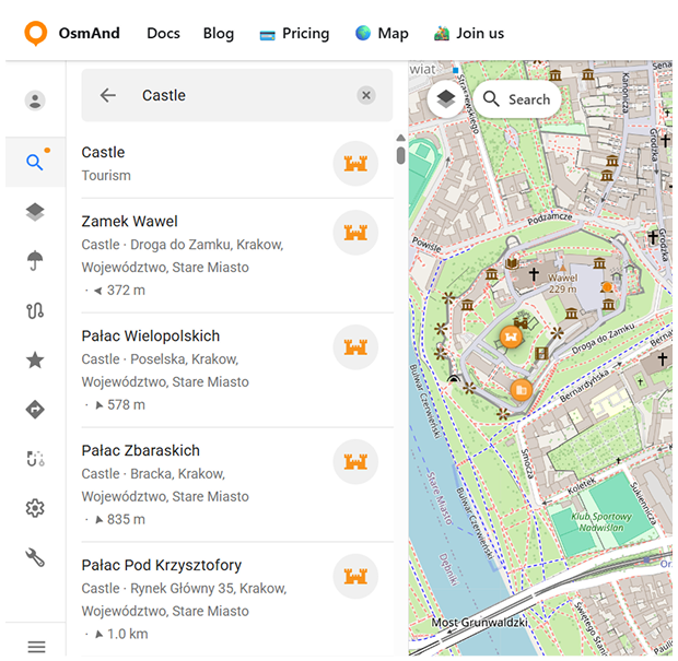 خيارات البحث