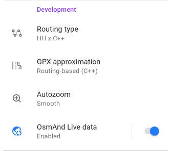 Navigation Settings Android