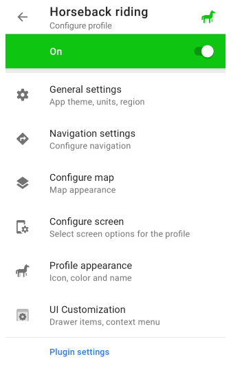 Profiles Settings Android