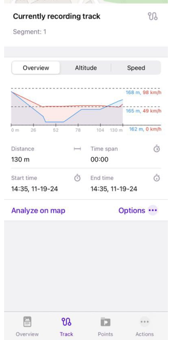Aufzeichnung beenden in iOS