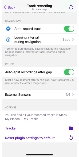 Konfigurieren der Touraufnahme in iOS