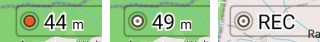 Widget zur Touraufnahme (REC)