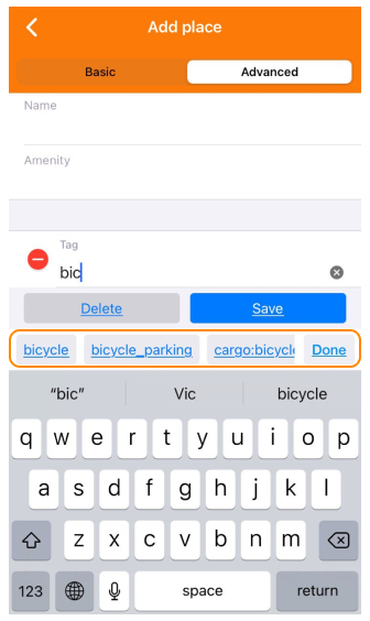 Ajouter une balise POI ios