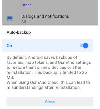 Paramètres généraux notifications Android