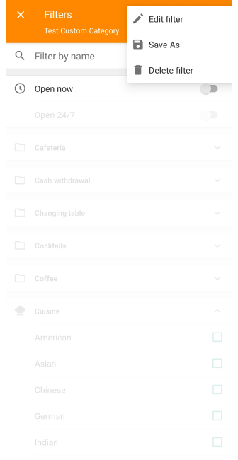 Supprimer POI personnalisé Android