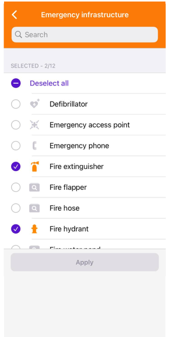 Types de POI personnalisés iOS