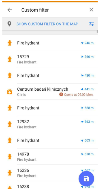 Enregistrer POI personnalisé Android