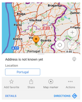 Sélectionner la carte vectorielle sur iOS
