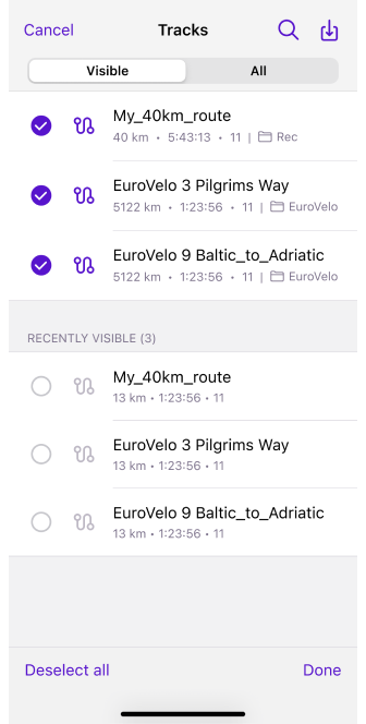 Configurer les tracés de carte iOS