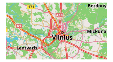 Style de route allemand sur la carte