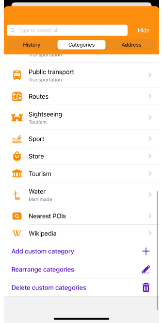 Rechercher des POI iOS