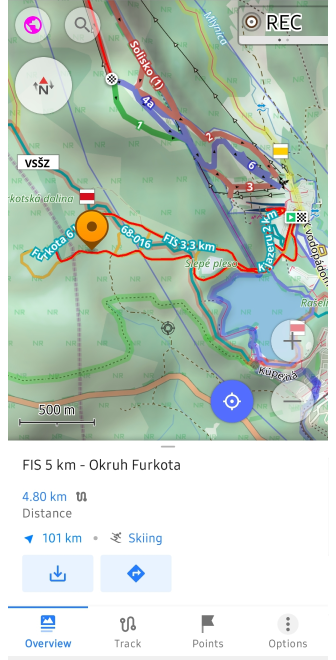 Pistes de ski et itinéraires VTT