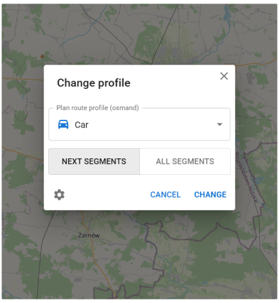 Zarządzanie śladem w OsmAnd Web