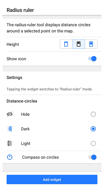 Pozycja wyświetlania Android