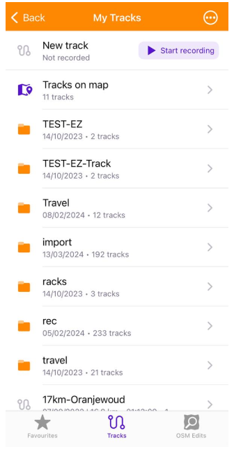 Meus Lugares com rotas no iOS